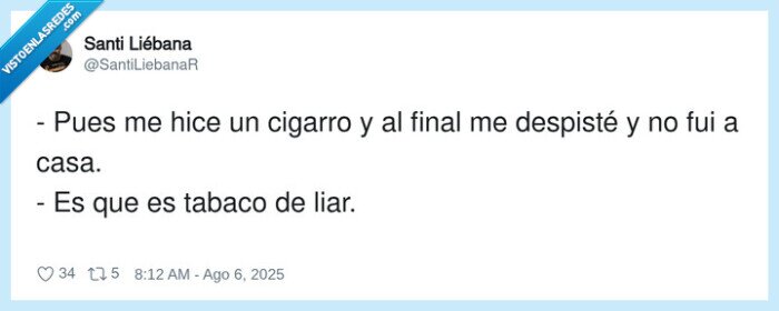 despistarse,cigarro,tabaco,liar