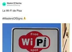 Enlace a La Wi-Fi de Pisa, por @MastersOfNaming