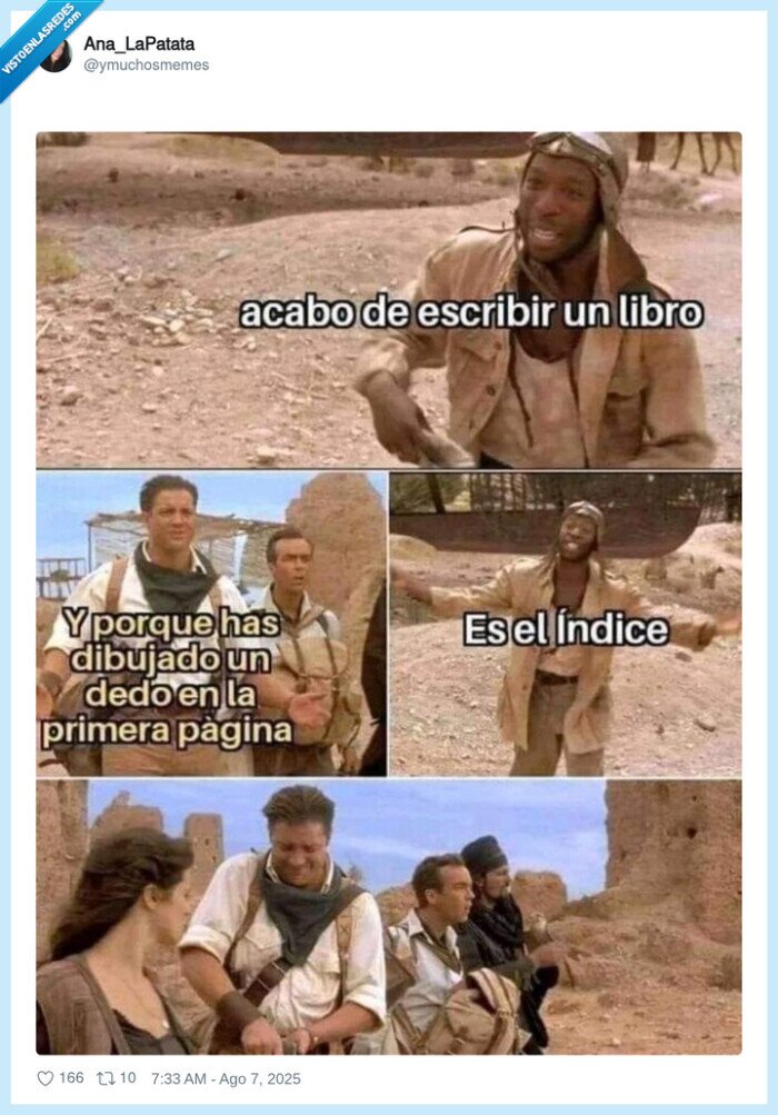 broma,la momia,indice,dedo