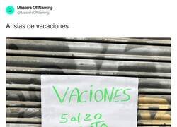 Enlace a De tantas ganas de vacaciones ya se come hasta las letras, por @MastersOfNaming