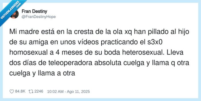 teleoperadora,chismes,homosexual,blabla
