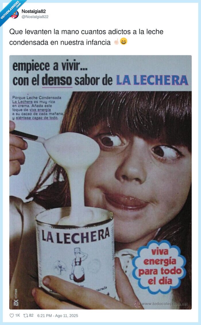 leche condensada,comer,infancia,adictos
