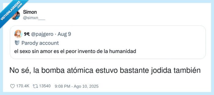 bomba atomica,jodido,amor,sexo