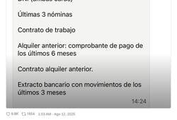 Enlace a Demencial los requisitos para poder alquilar piso hoy en día