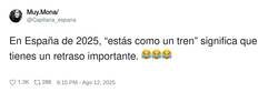 Enlace a Los trenes en España, por @Capitana_espana