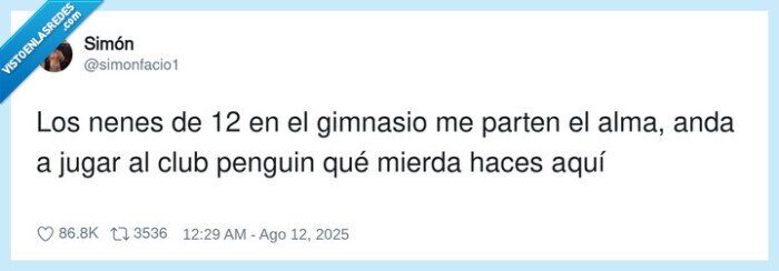 gimnasio,clib penguin,nenes,alma