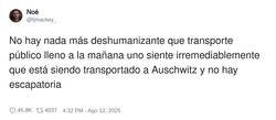 Enlace a Qué angustia de tweet, sabiendo que mañana vuelvo al trabajo, por @tjmackey_