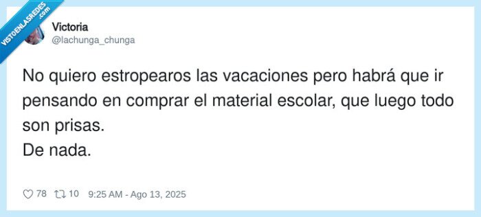 estropearos,vacaciones,pensando,material escolar,comprar