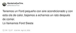 Enlace a Ford Siesta, el chiste clásico del verano, por @MandarinaTrina