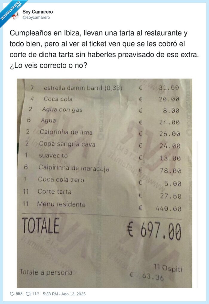 cumpleaños,restaurante,tarta,corte,cobrar