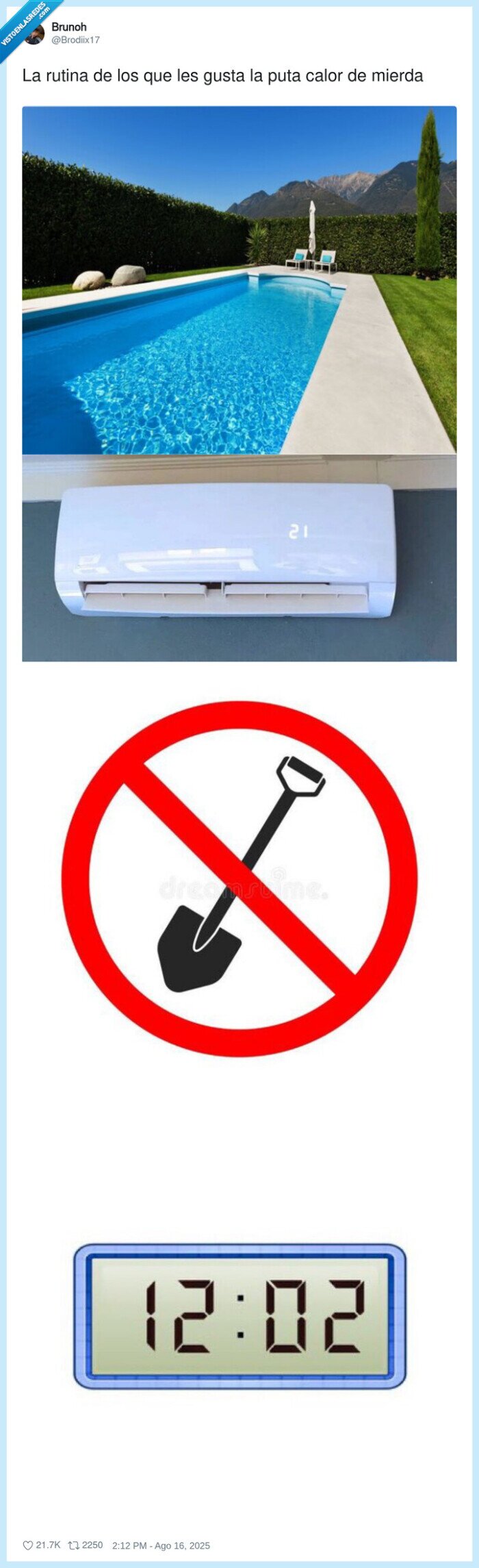 rutina,calor,ac,piscina