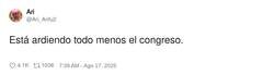 Enlace a Justamente es lo que debería arder, por @Ari_Arifu2