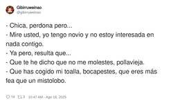Enlace a Que te pires, pirada, por @gibir