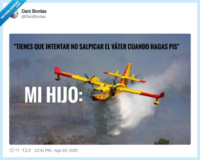 hijo,pis,manchar,avion