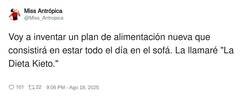 Enlace a La Dieta Kieto, por @Miss_Antropica
