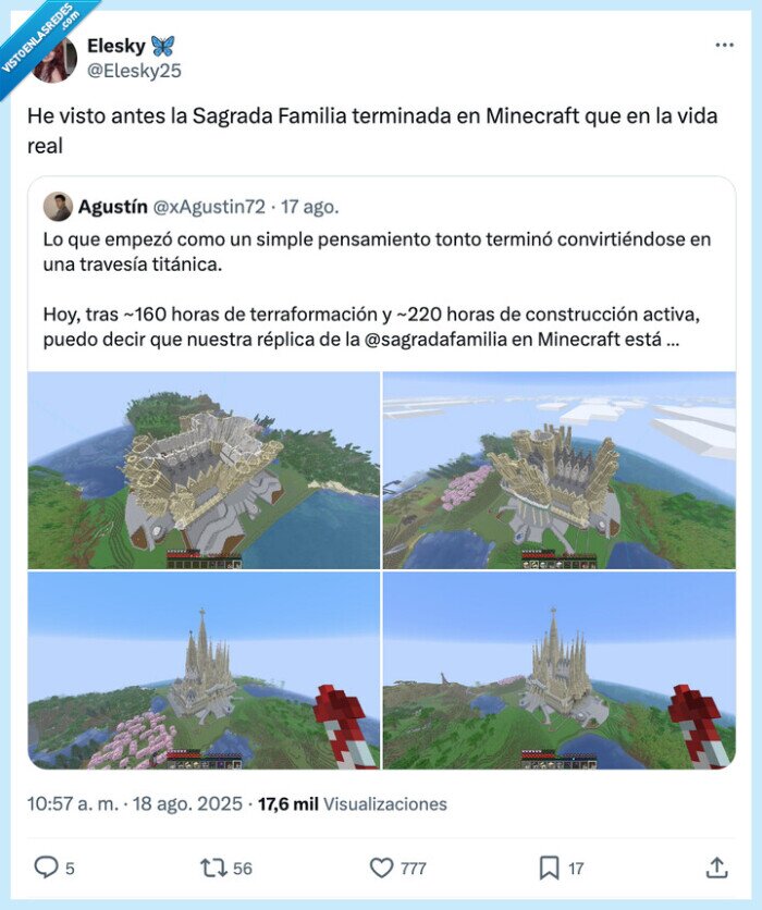 terminada,minecraft,sagrada familia