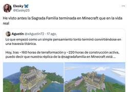 Enlace a La única vez que verás la Sagrada Familia terminada será en Minecraft, por @Elesky25