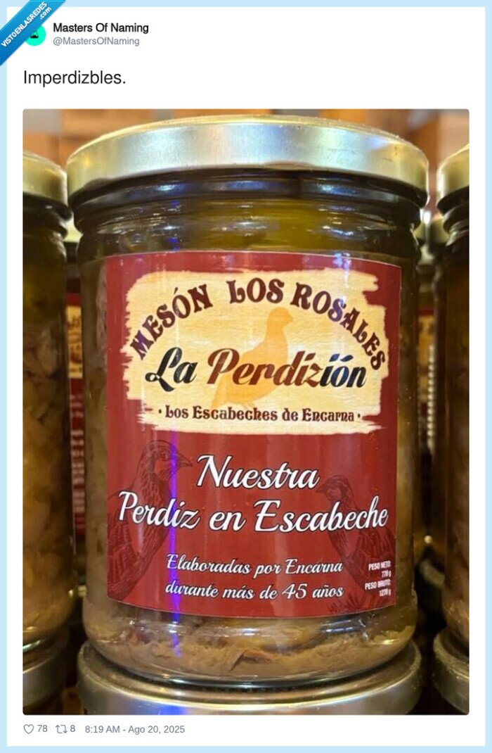 imperdizbles,perdiz,escabeche