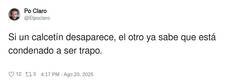 Enlace a Calcetines predestinados, por @Elpoclaro