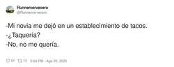 Enlace a No taquería nada de nada, por @Runnercervecero