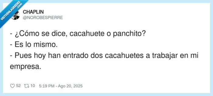 cacahuetes,cacahuete,panchito,trabajar,empresa