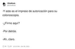 Enlace a Colonoscopias, por @UltraMudo