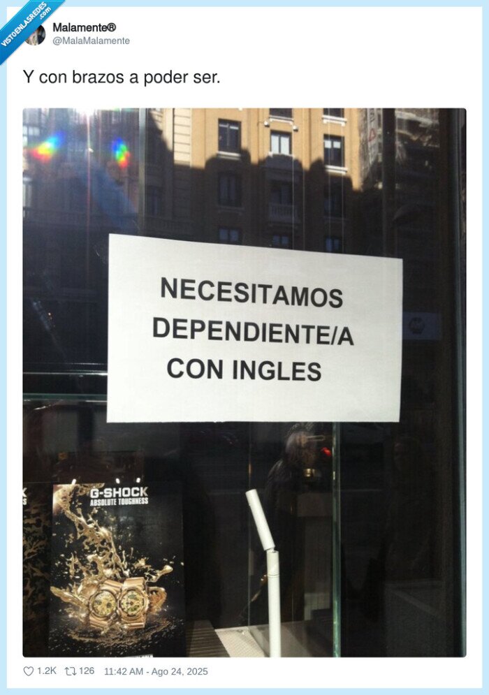 dependienta,necesitar,ingles