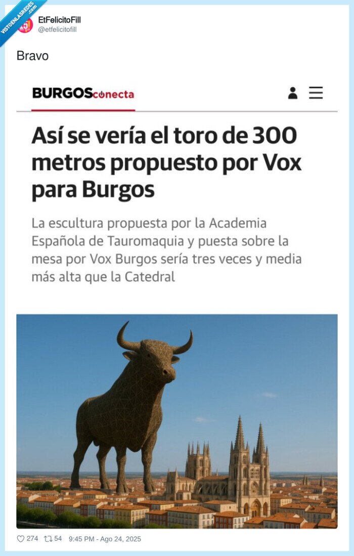 toro,tauromaquia,vox,burgos,catedral