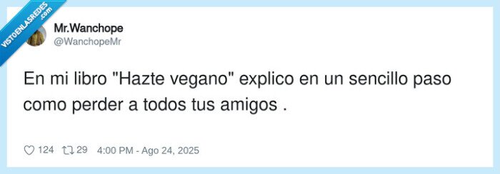 vegano,perder,amigos,libro