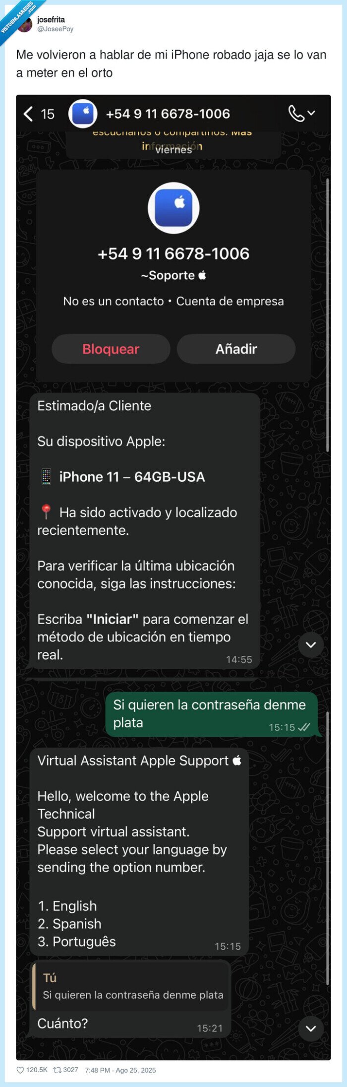 iphone,robar,dinero,aceptar
