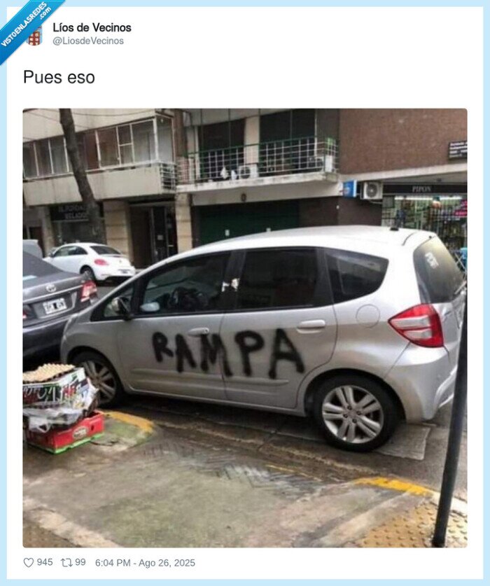 coche,rampa,pintada