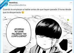 Enlace a ¿De qué hablas? por @supermanumolina