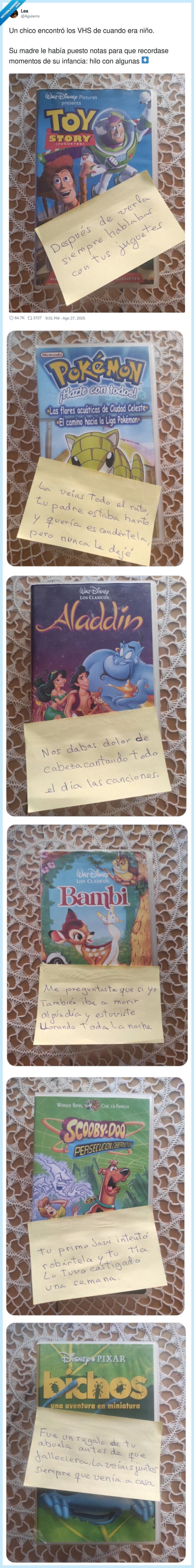 peliculas,vhs,madre,notitas