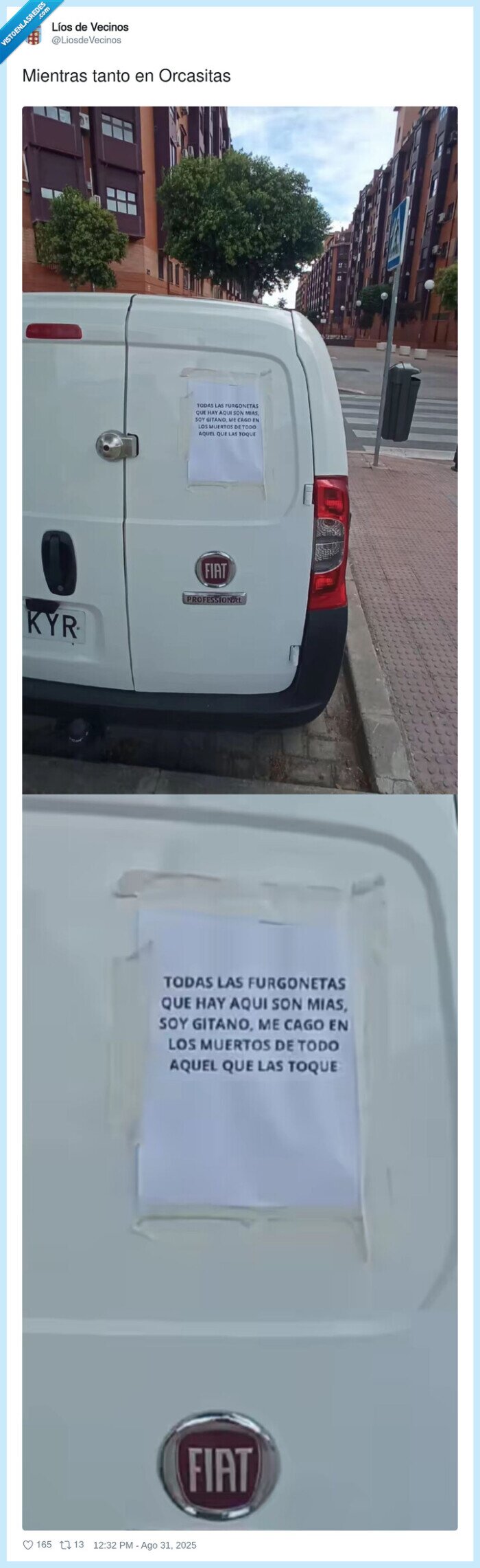 cartel,git ano,furgoneta