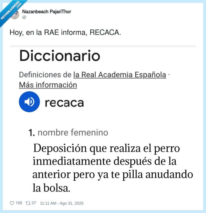 informar,recaca,caca,rae