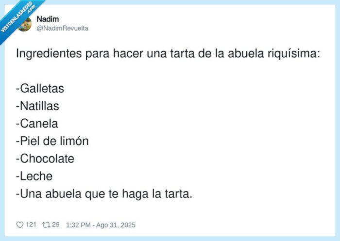 ingredientes,tarta,receta,galletas,natillas,abuela