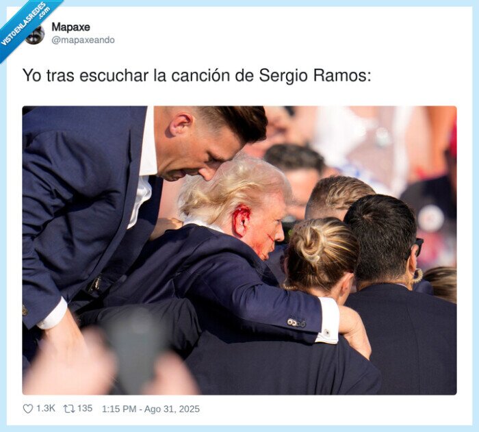canción,escuchar,sergio ramos,sangre,oreja,donald trump