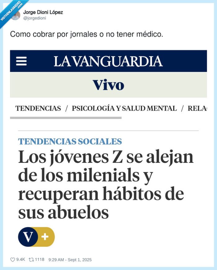 jovenes Z,millennials,habitos,abuelos