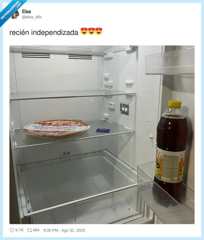 independizada,nevera,pizza,pobre