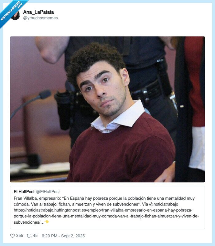 fran villalba,empresario,pobreza,mentalidad,luigi mangione