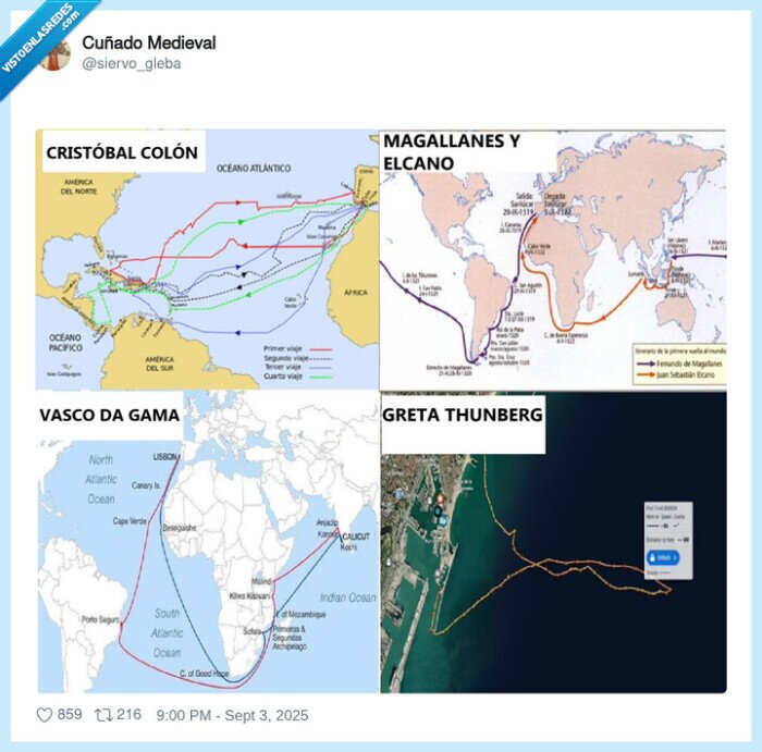 colon,greta thunberg,vasco da gama,flotilla