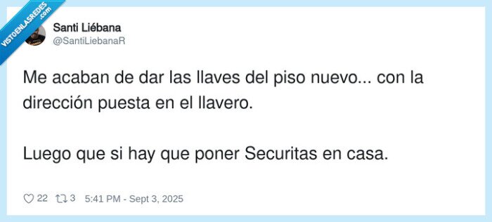 dirección,securitas,llavero,llaves