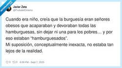 Enlace a Burgueses hamburguesados, por @FrutodelCinismo