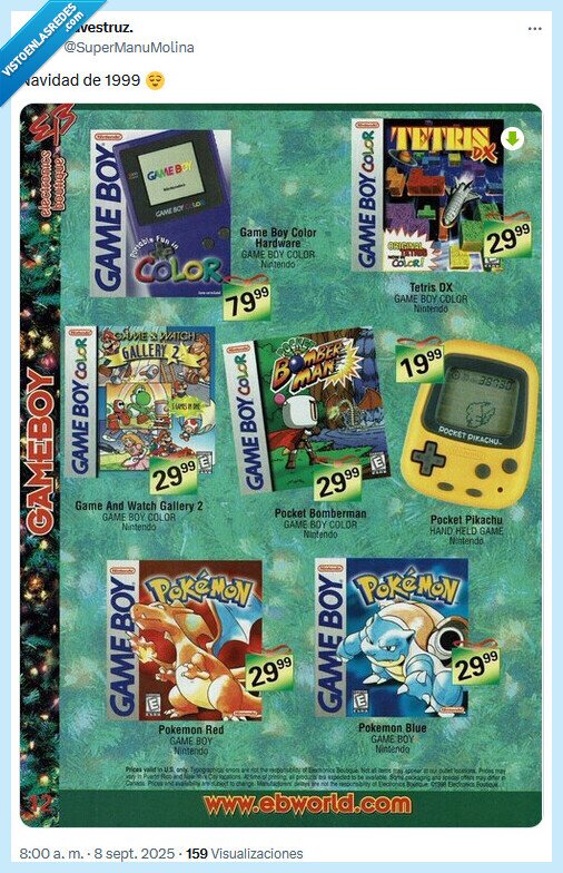 navidad,1999,game boy