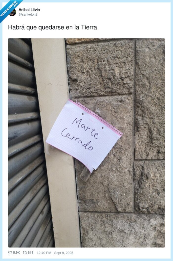 marte,cerrado,cartel