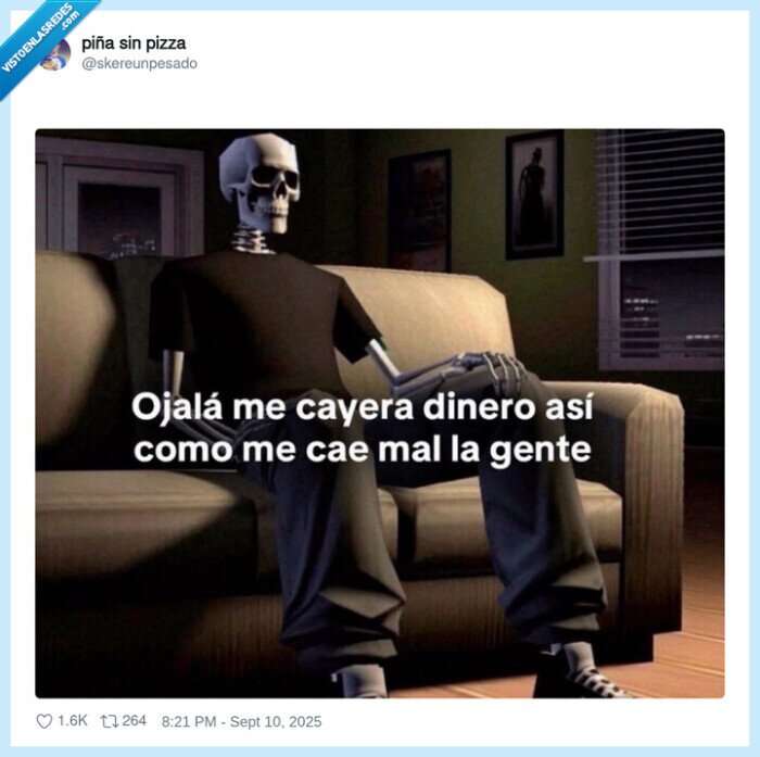 caer mal,gente,dinero