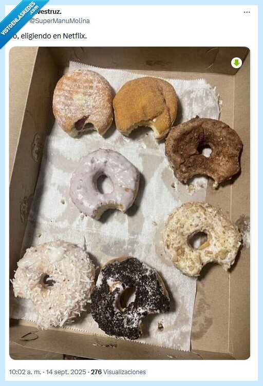 netflix,elegir,donuts,picoteo