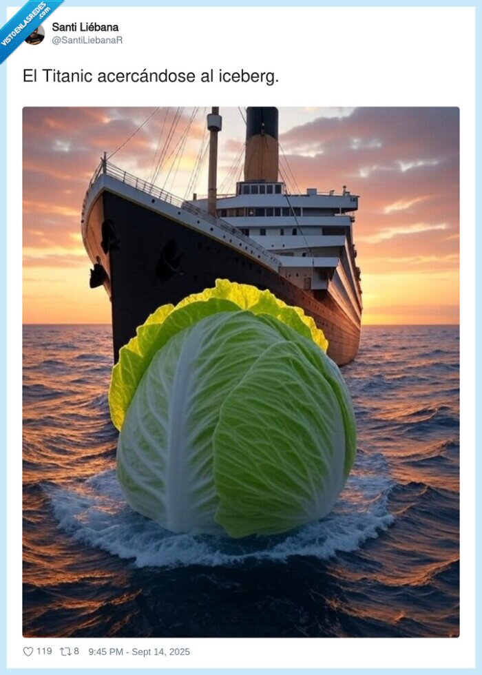 acercándose,titanic,iceberg