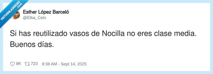 reutilizado,nocilla,vasos,clase media