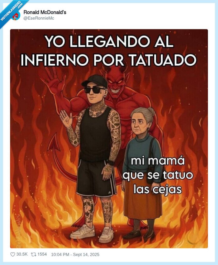 infierno,tatuado,madre,cejas